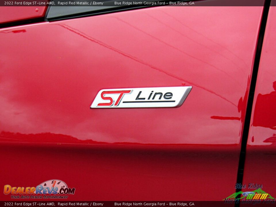 2022 Ford Edge ST-Line AWD Rapid Red Metallic / Ebony Photo #29