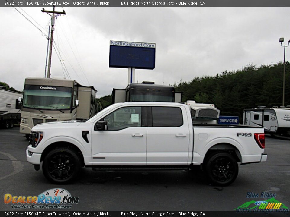 2022 Ford F150 XLT SuperCrew 4x4 Oxford White / Black Photo #2