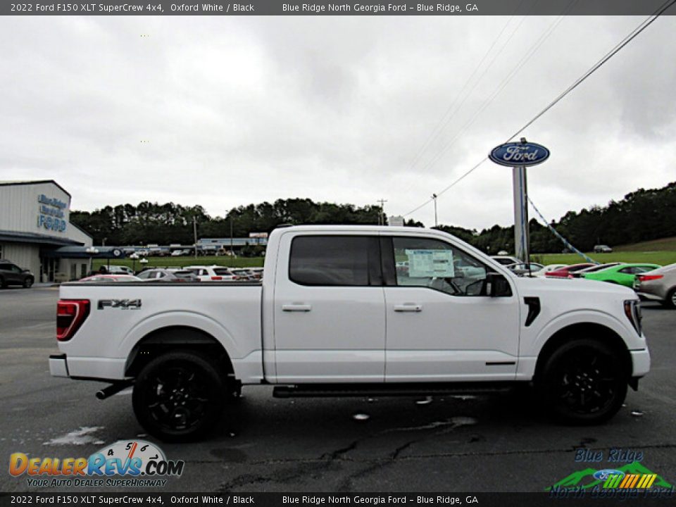 2022 Ford F150 XLT SuperCrew 4x4 Oxford White / Black Photo #6