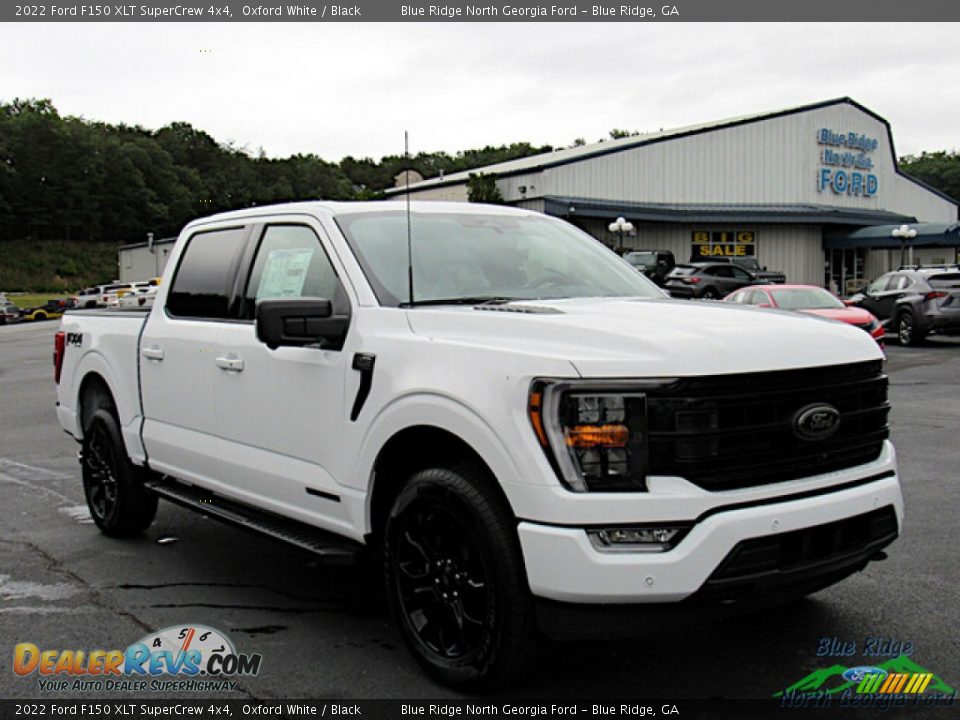 2022 Ford F150 XLT SuperCrew 4x4 Oxford White / Black Photo #7