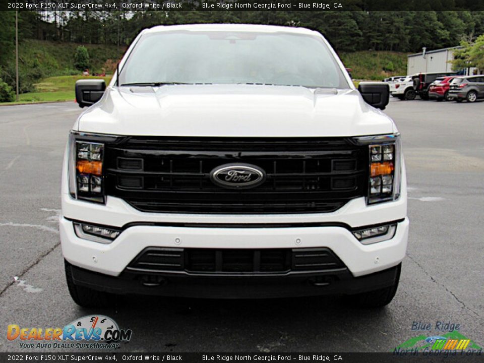 2022 Ford F150 XLT SuperCrew 4x4 Oxford White / Black Photo #8