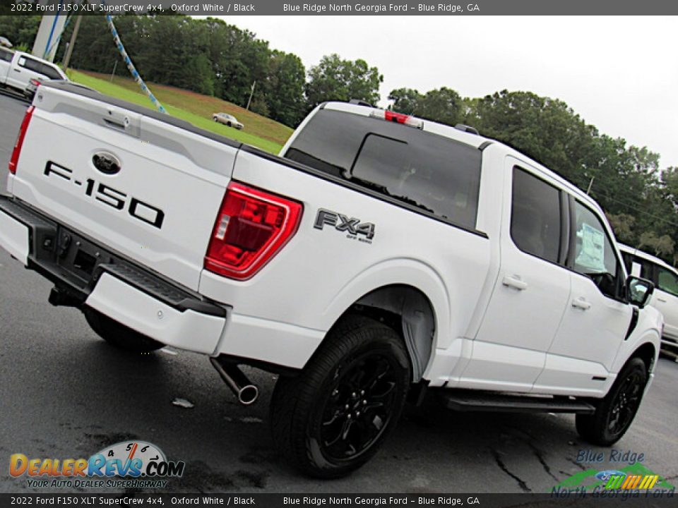 2022 Ford F150 XLT SuperCrew 4x4 Oxford White / Black Photo #29
