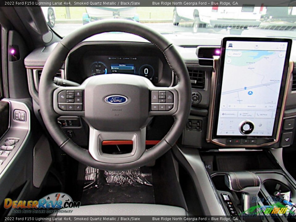 Dashboard of 2022 Ford F150 Lightning Lariat 4x4 Photo #16