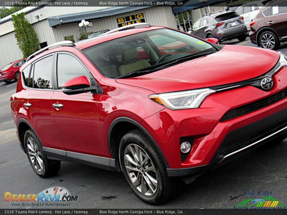 2016 Toyota RAV4 Limited Hot Lava / Nutmeg Photo #28