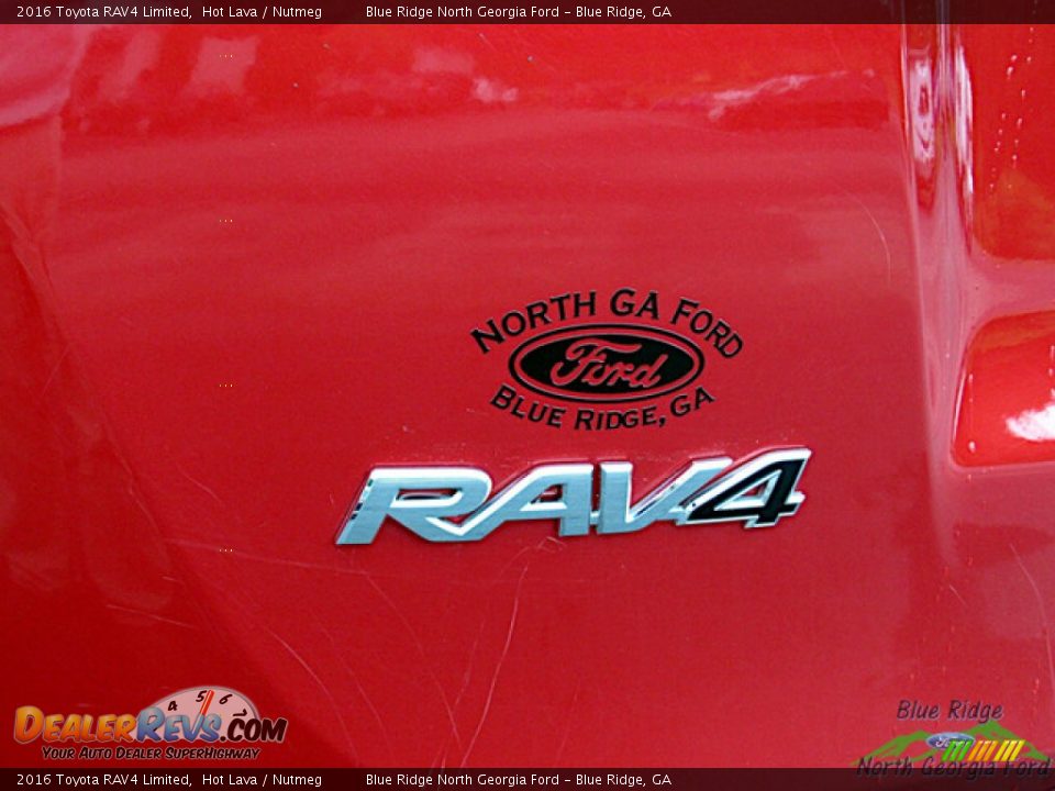 2016 Toyota RAV4 Limited Hot Lava / Nutmeg Photo #31