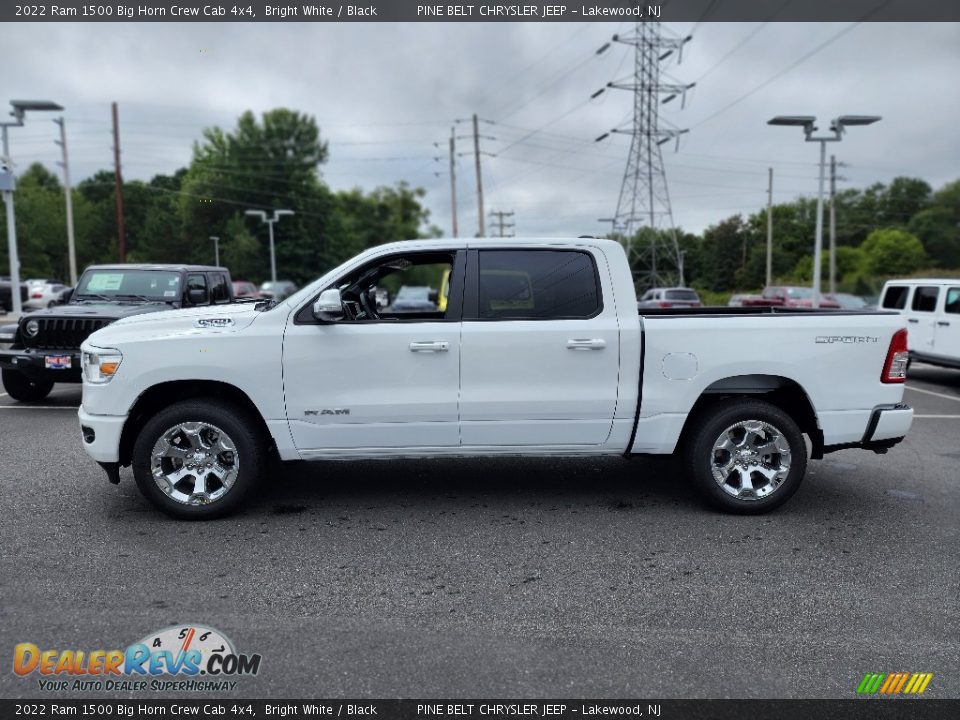 2022 Ram 1500 Big Horn Crew Cab 4x4 Bright White / Black Photo #3