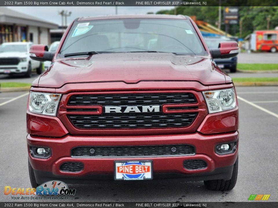 2022 Ram 1500 Big Horn Crew Cab 4x4 Delmonico Red Pearl / Black Photo #2