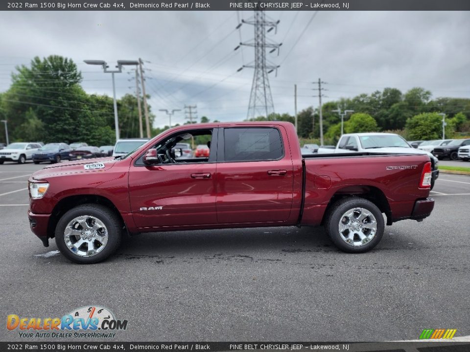 2022 Ram 1500 Big Horn Crew Cab 4x4 Delmonico Red Pearl / Black Photo #3