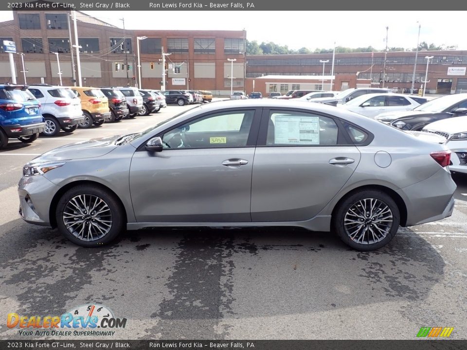 2023 Kia Forte GT-Line Steel Gray / Black Photo #5