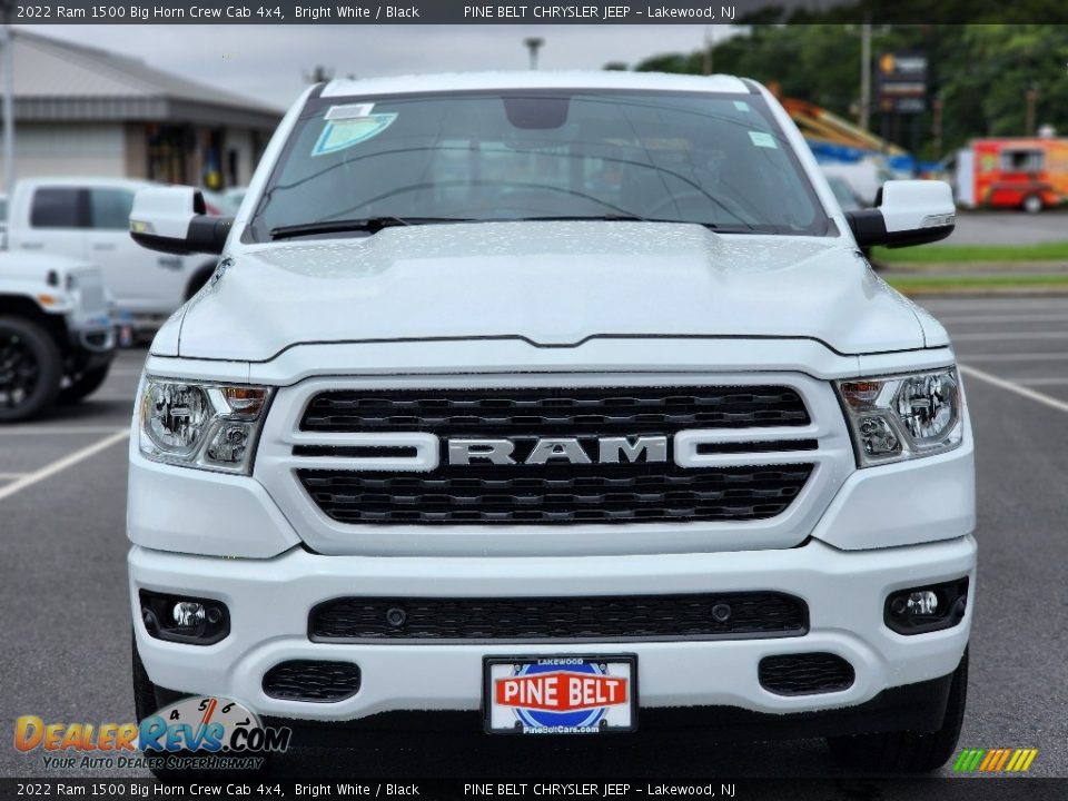 2022 Ram 1500 Big Horn Crew Cab 4x4 Bright White / Black Photo #2