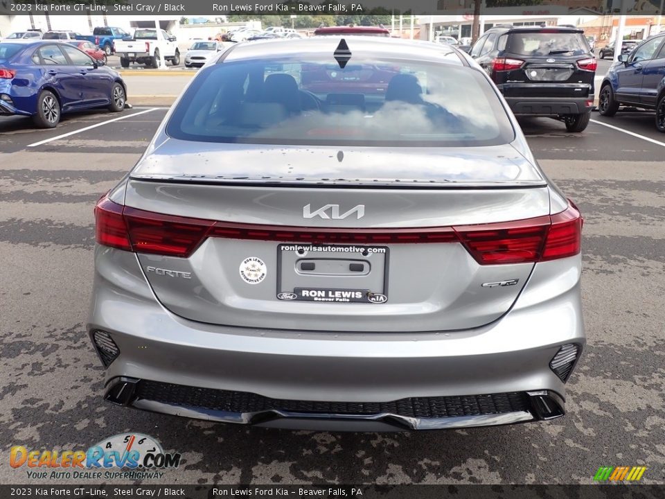 2023 Kia Forte GT-Line Steel Gray / Black Photo #7