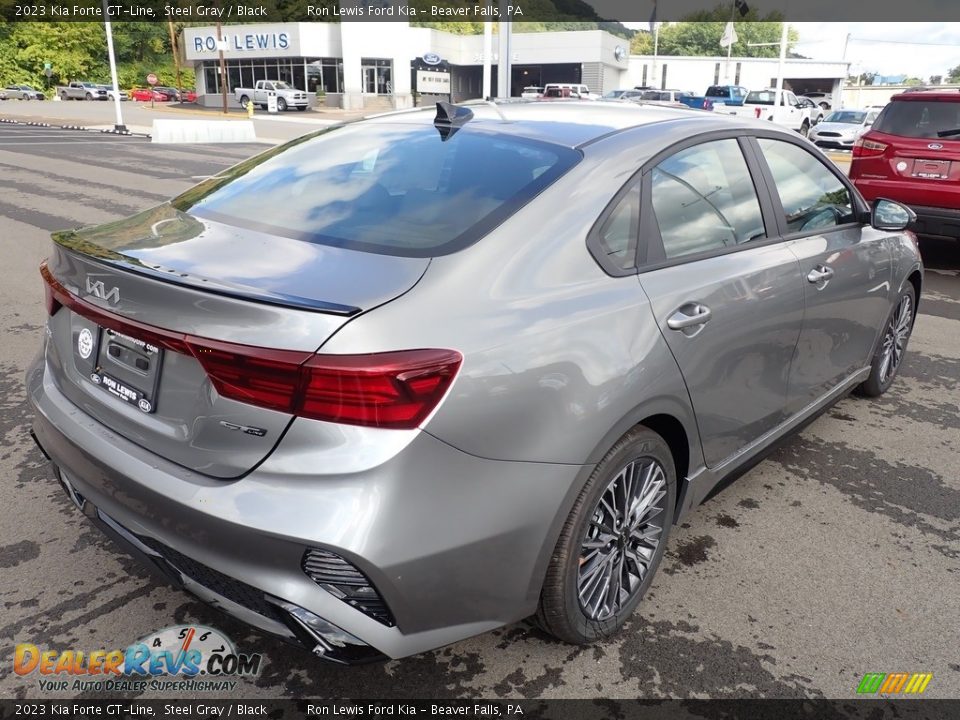 2023 Kia Forte GT-Line Steel Gray / Black Photo #8