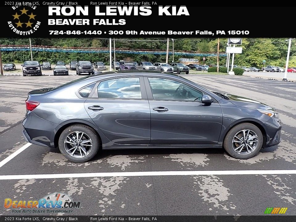 2023 Kia Forte LXS Gravity Gray / Black Photo #1
