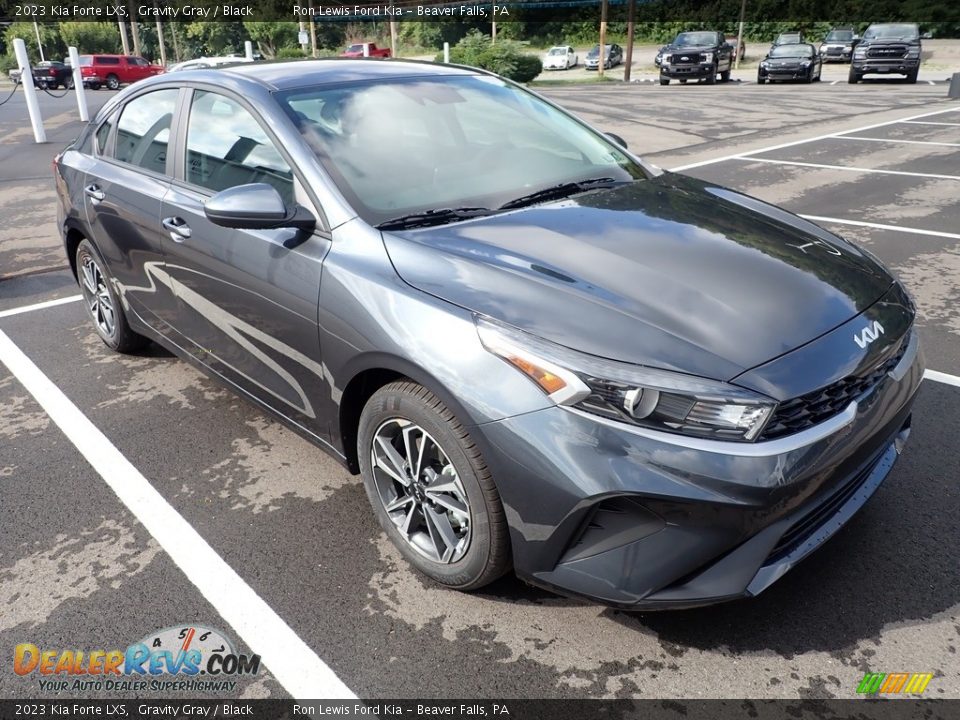 2023 Kia Forte LXS Gravity Gray / Black Photo #2