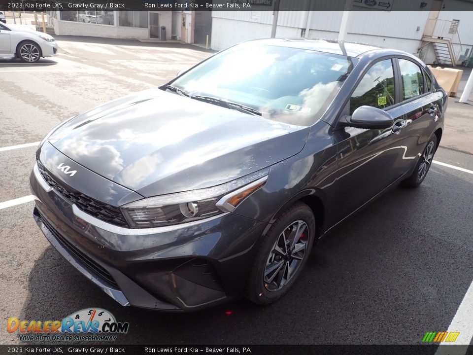 2023 Kia Forte LXS Gravity Gray / Black Photo #4