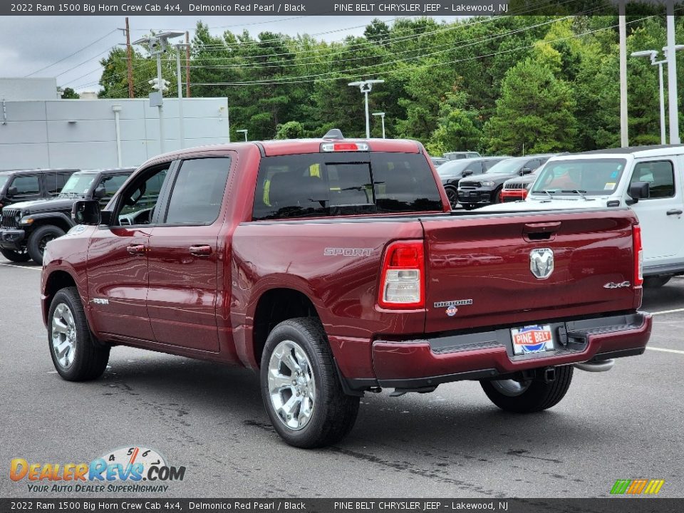 2022 Ram 1500 Big Horn Crew Cab 4x4 Delmonico Red Pearl / Black Photo #4