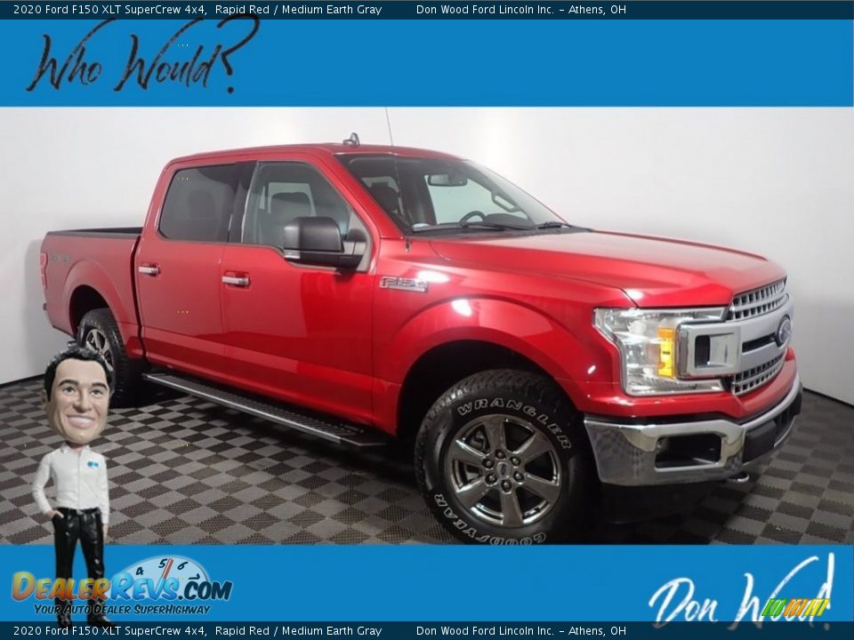 2020 Ford F150 XLT SuperCrew 4x4 Rapid Red / Medium Earth Gray Photo #1