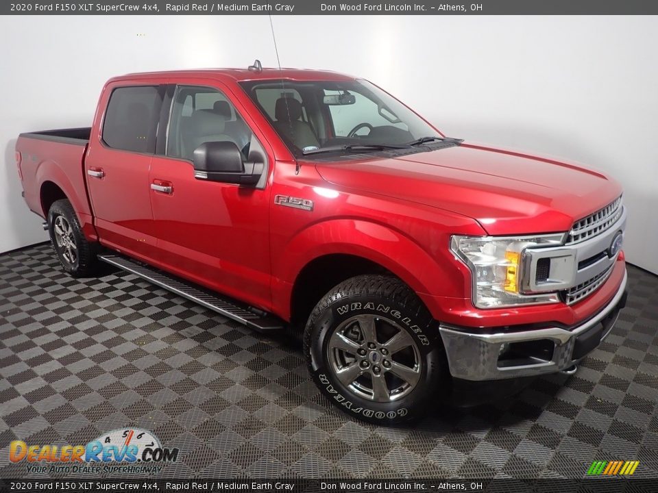 2020 Ford F150 XLT SuperCrew 4x4 Rapid Red / Medium Earth Gray Photo #4