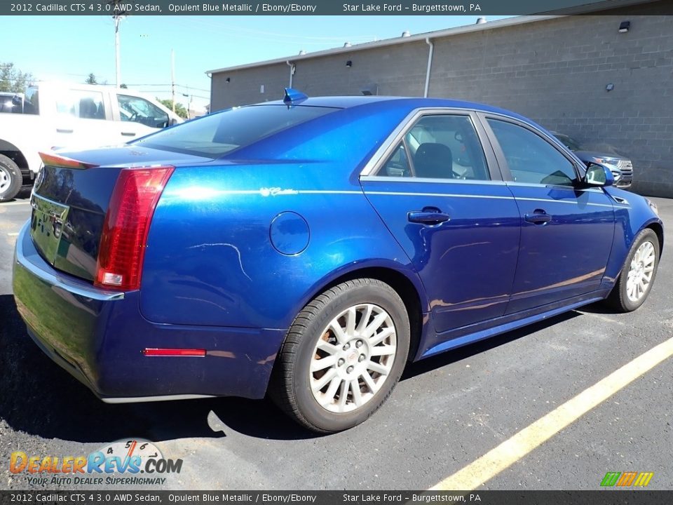 2012 Cadillac CTS 4 3.0 AWD Sedan Opulent Blue Metallic / Ebony/Ebony Photo #3