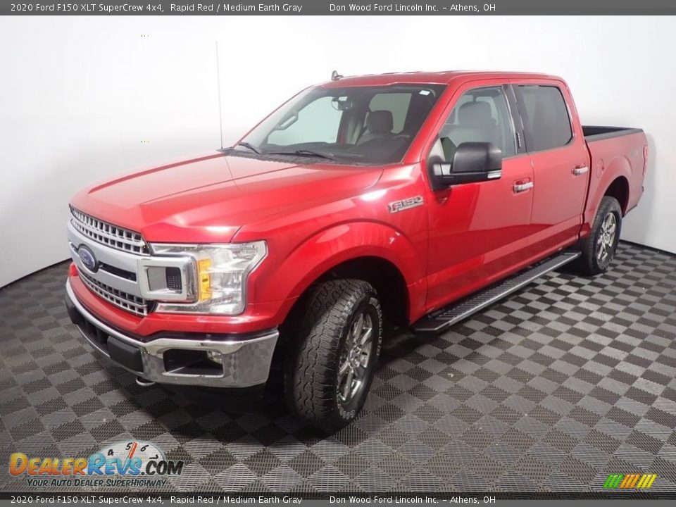 2020 Ford F150 XLT SuperCrew 4x4 Rapid Red / Medium Earth Gray Photo #10