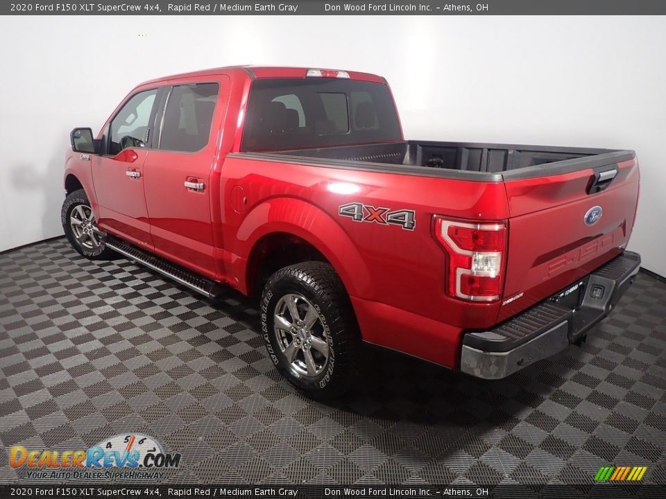 2020 Ford F150 XLT SuperCrew 4x4 Rapid Red / Medium Earth Gray Photo #13