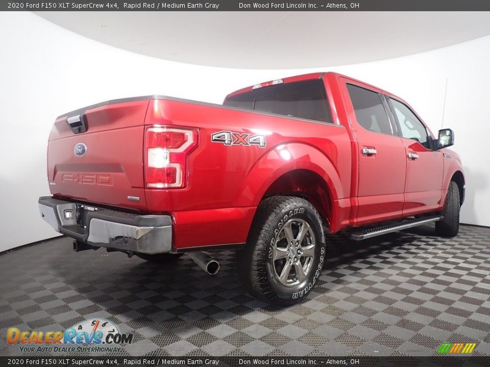 2020 Ford F150 XLT SuperCrew 4x4 Rapid Red / Medium Earth Gray Photo #16