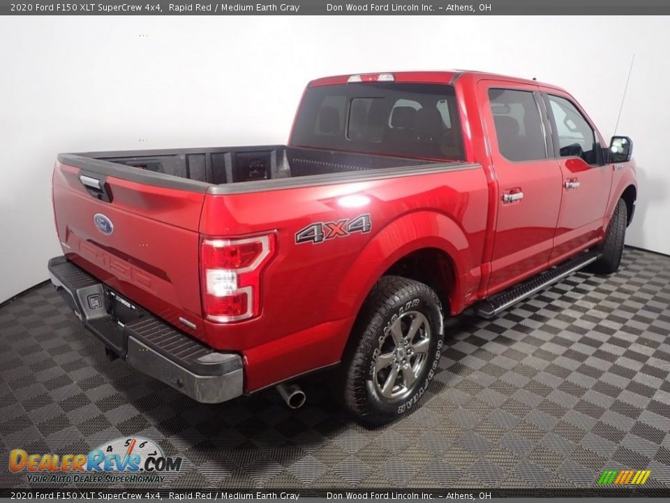 2020 Ford F150 XLT SuperCrew 4x4 Rapid Red / Medium Earth Gray Photo #17