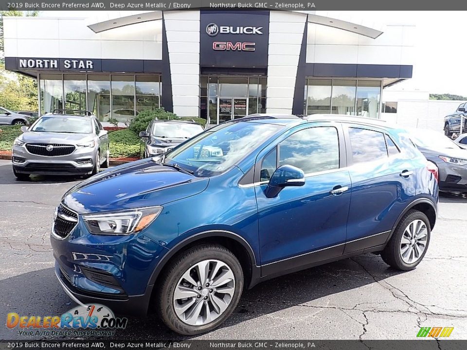 2019 Buick Encore Preferred AWD Deep Azure Metallic / Ebony Photo #1