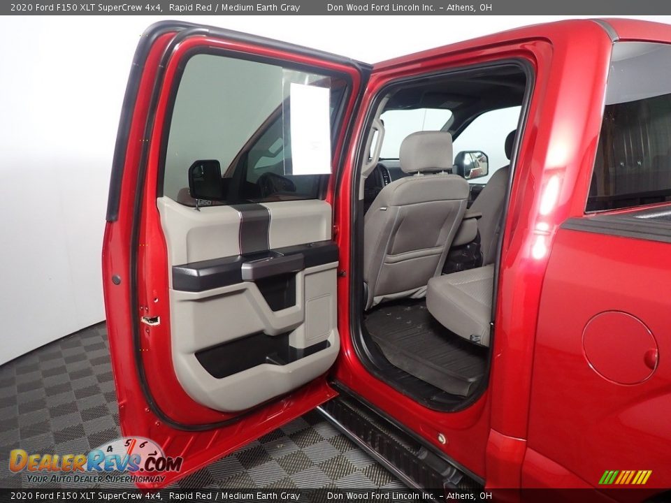 2020 Ford F150 XLT SuperCrew 4x4 Rapid Red / Medium Earth Gray Photo #35
