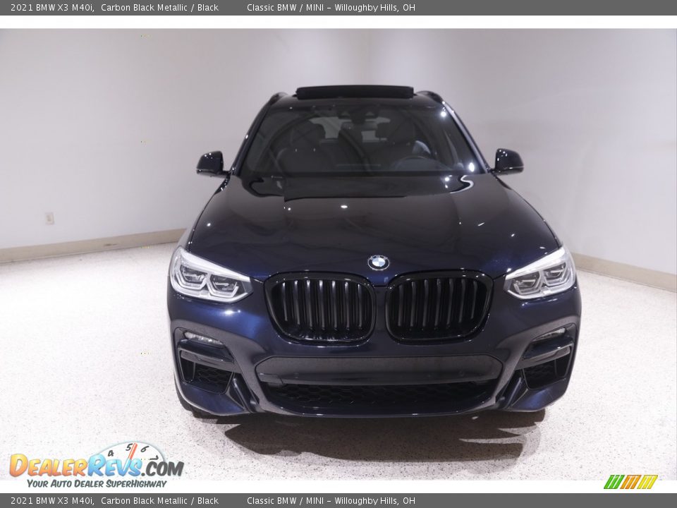 2021 BMW X3 M40i Carbon Black Metallic / Black Photo #2