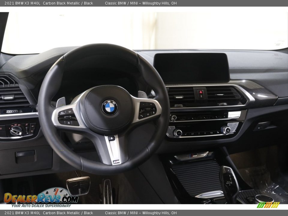 2021 BMW X3 M40i Carbon Black Metallic / Black Photo #6