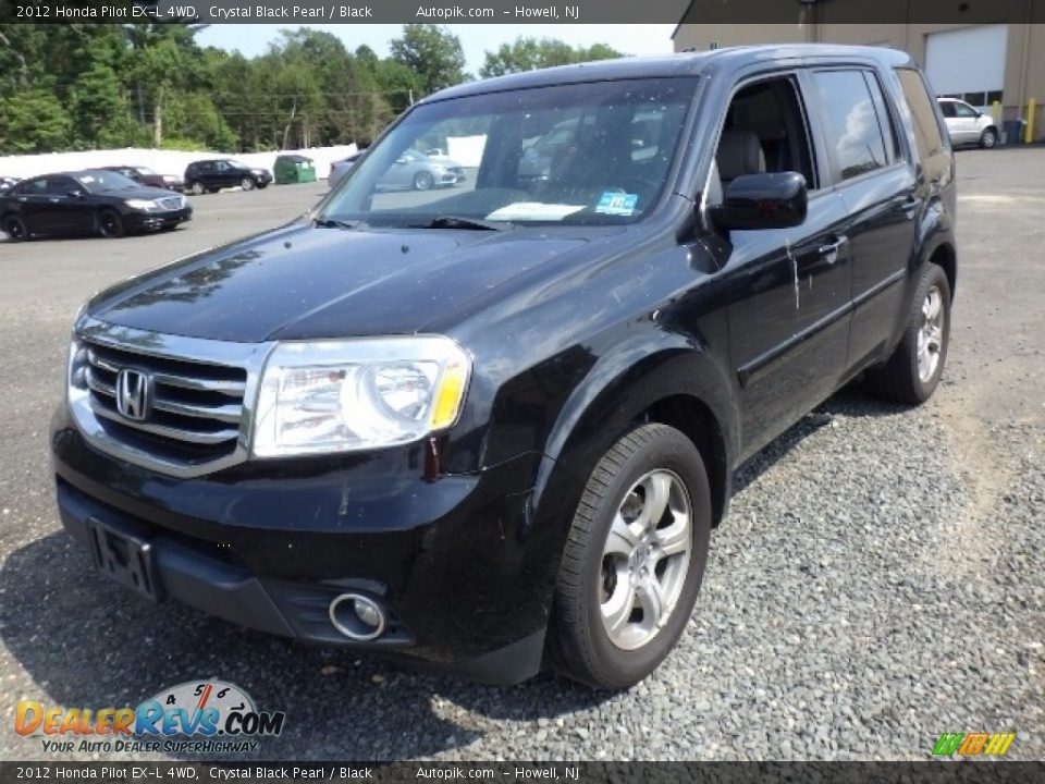 2012 Honda Pilot EX-L 4WD Crystal Black Pearl / Black Photo #1