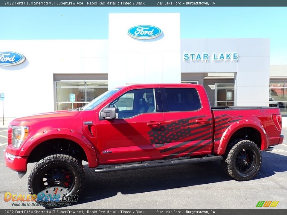 2022 Ford F150 Sherrod XLT SuperCrew 4x4 Rapid Red Metallic Tinted / Black Photo #1