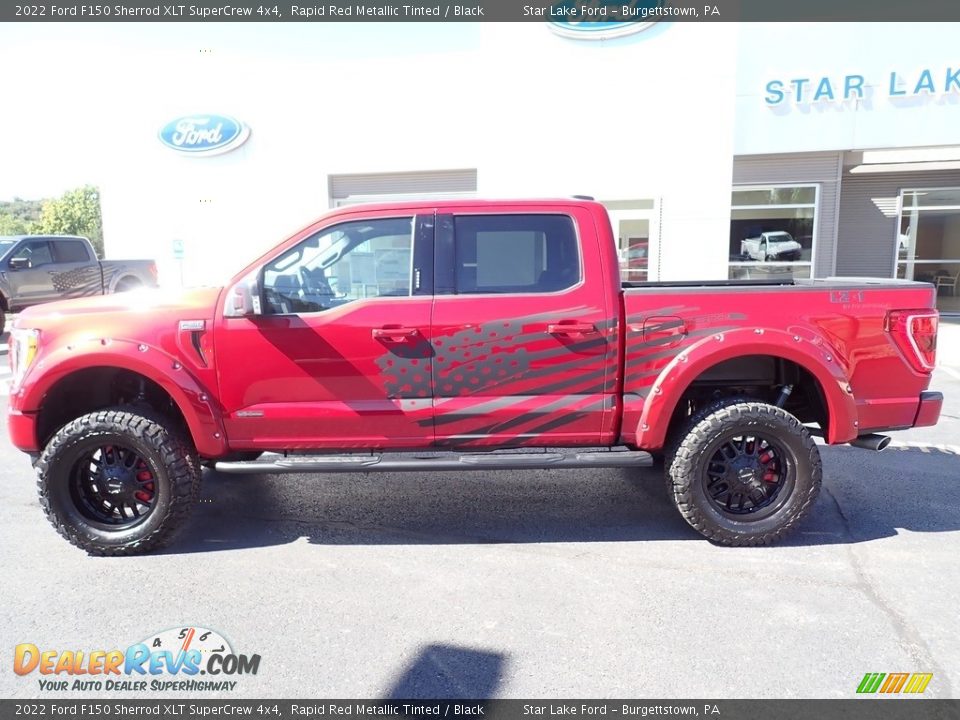 2022 Ford F150 Sherrod XLT SuperCrew 4x4 Rapid Red Metallic Tinted / Black Photo #2