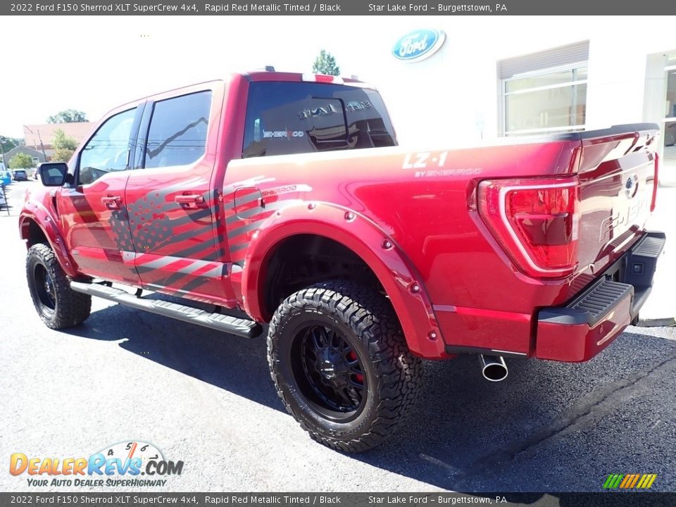 2022 Ford F150 Sherrod XLT SuperCrew 4x4 Rapid Red Metallic Tinted / Black Photo #3