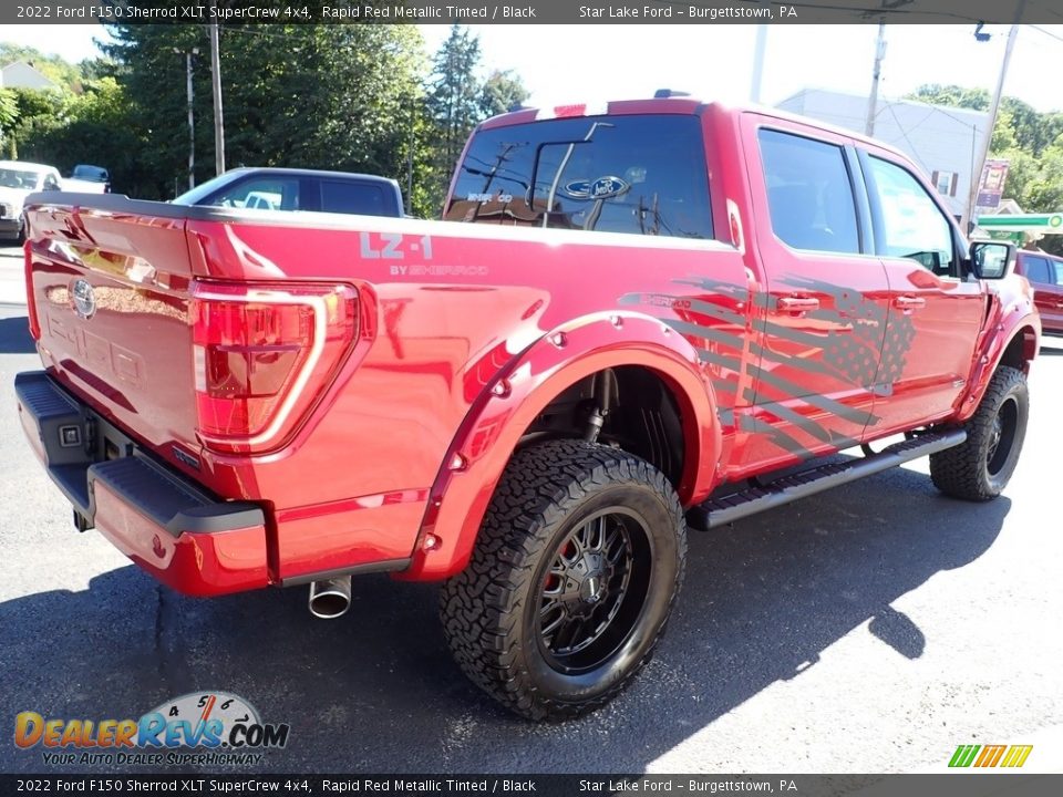 2022 Ford F150 Sherrod XLT SuperCrew 4x4 Rapid Red Metallic Tinted / Black Photo #5