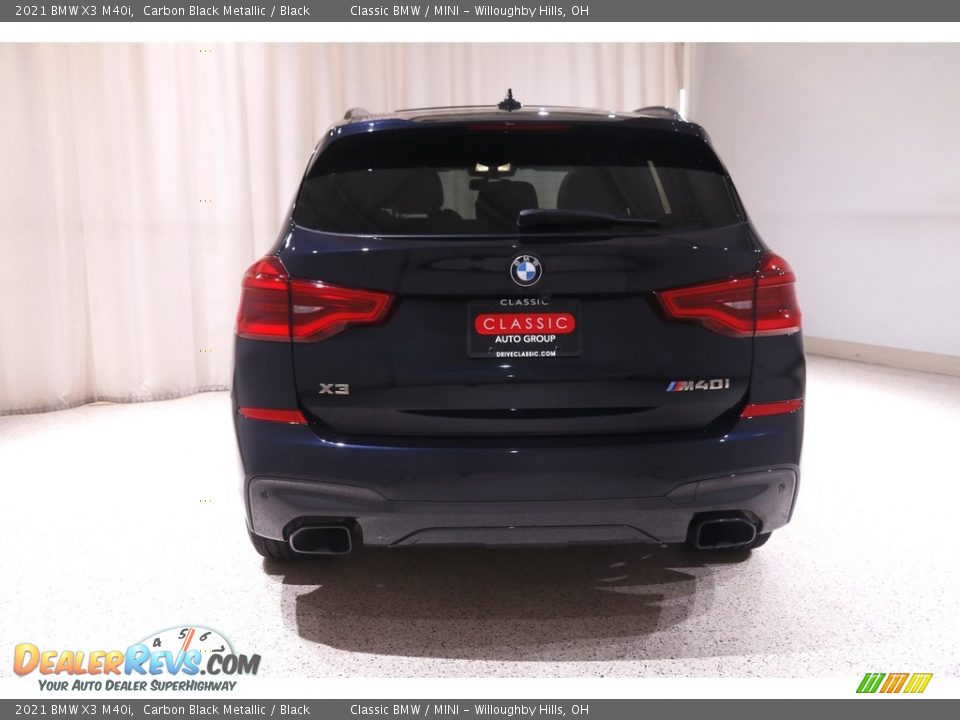 2021 BMW X3 M40i Carbon Black Metallic / Black Photo #23