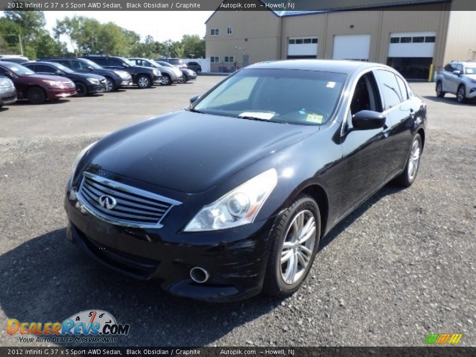 2012 Infiniti G 37 x S Sport AWD Sedan Black Obsidian / Graphite Photo #1