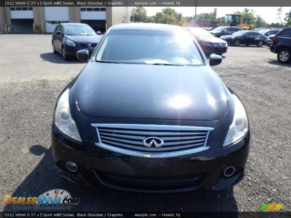 2012 Infiniti G 37 x S Sport AWD Sedan Black Obsidian / Graphite Photo #2