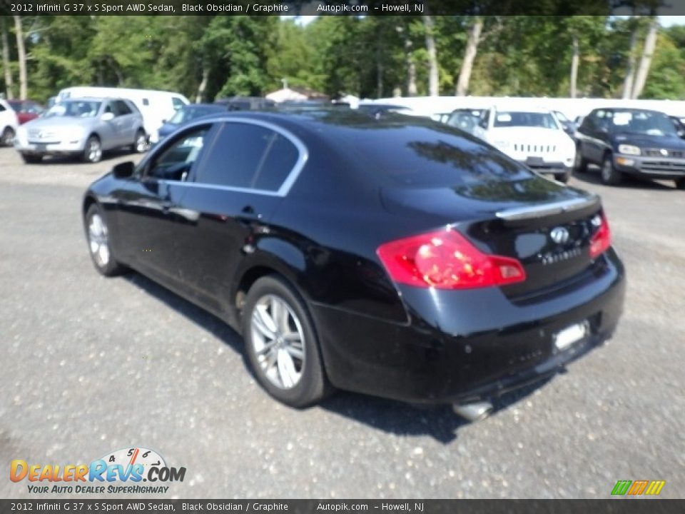 2012 Infiniti G 37 x S Sport AWD Sedan Black Obsidian / Graphite Photo #4