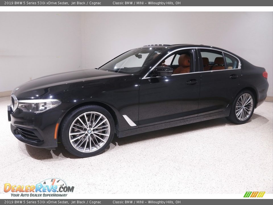 2019 BMW 5 Series 530i xDrive Sedan Jet Black / Cognac Photo #3