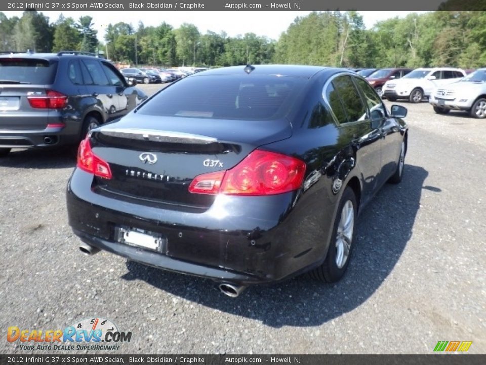 2012 Infiniti G 37 x S Sport AWD Sedan Black Obsidian / Graphite Photo #5