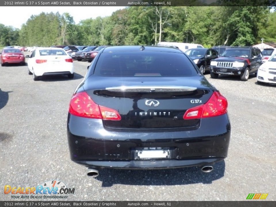 2012 Infiniti G 37 x S Sport AWD Sedan Black Obsidian / Graphite Photo #6