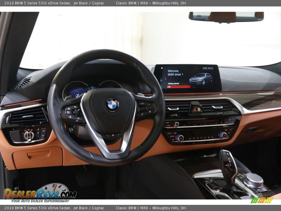 2019 BMW 5 Series 530i xDrive Sedan Jet Black / Cognac Photo #6