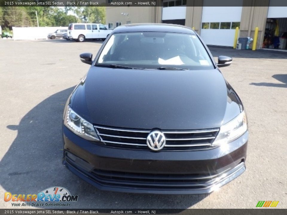 2015 Volkswagen Jetta SEL Sedan Black / Titan Black Photo #2