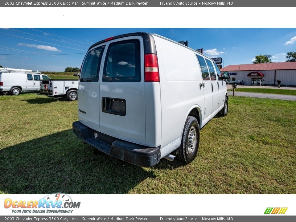 2003 Chevrolet Express 3500 Cargo Van Summit White / Medium Dark Pewter Photo #6