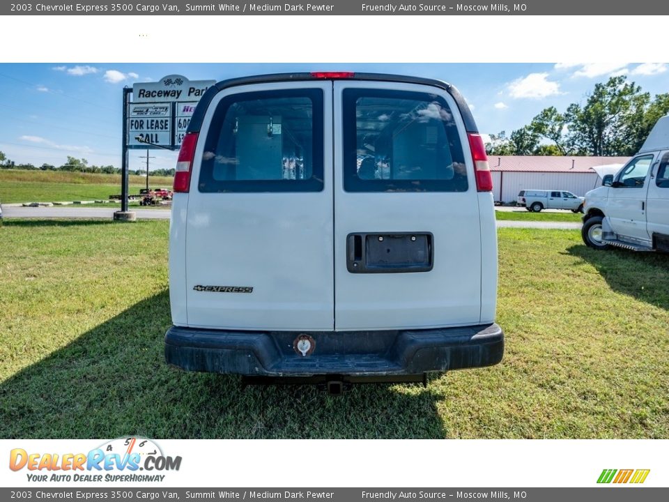 2003 Chevrolet Express 3500 Cargo Van Summit White / Medium Dark Pewter Photo #7