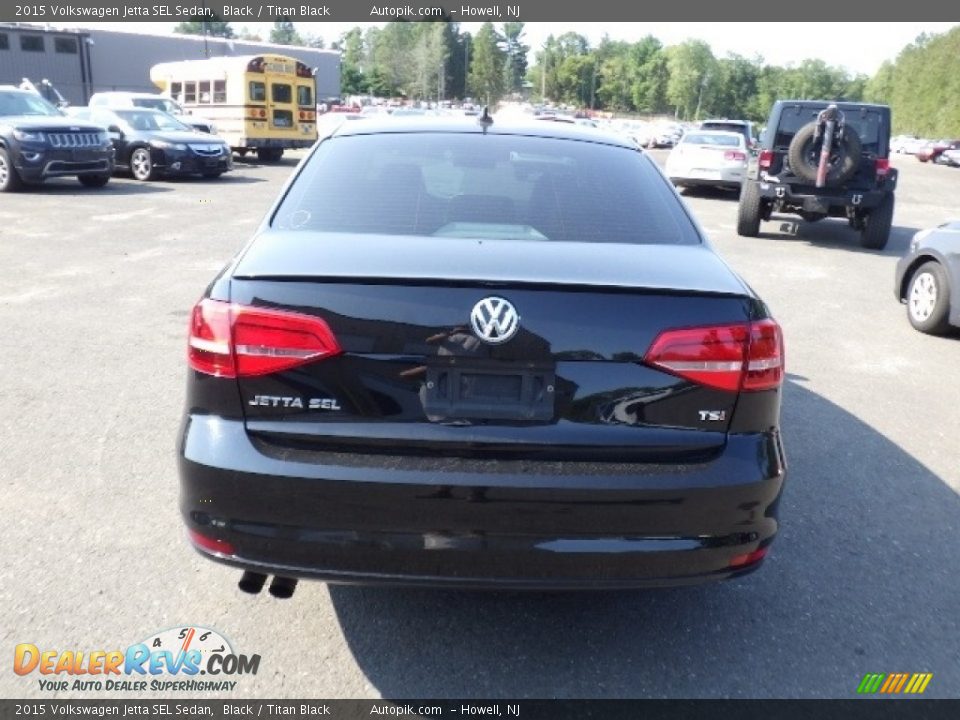 2015 Volkswagen Jetta SEL Sedan Black / Titan Black Photo #5