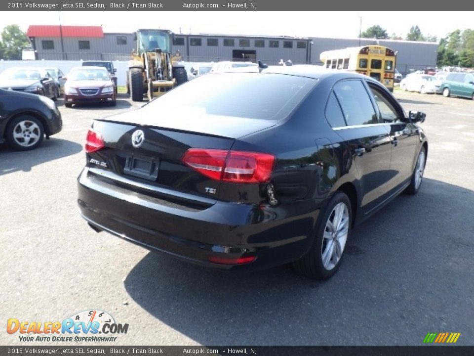 2015 Volkswagen Jetta SEL Sedan Black / Titan Black Photo #6