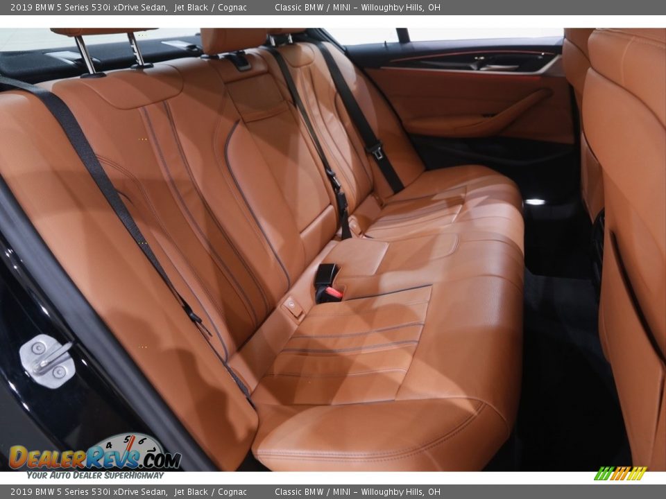 2019 BMW 5 Series 530i xDrive Sedan Jet Black / Cognac Photo #19